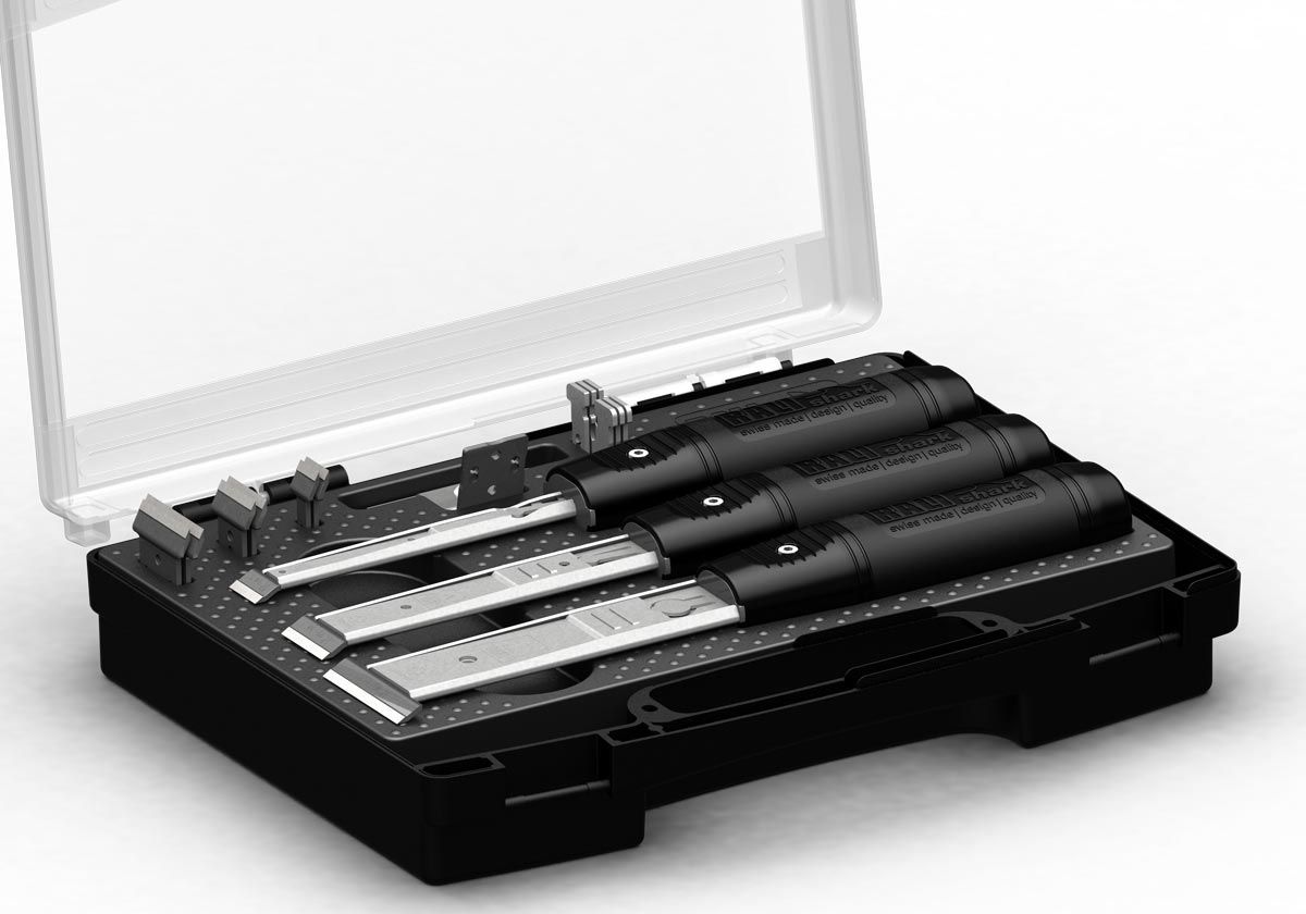 Shark Case Exclusive mit 9 Stechbeiteln